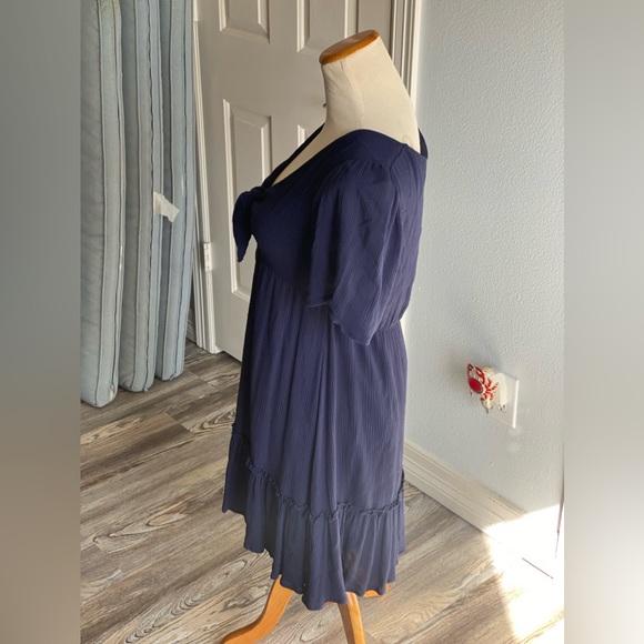 Altar’d State Tie Key Hole Mini Dress - Picture 3 of 4